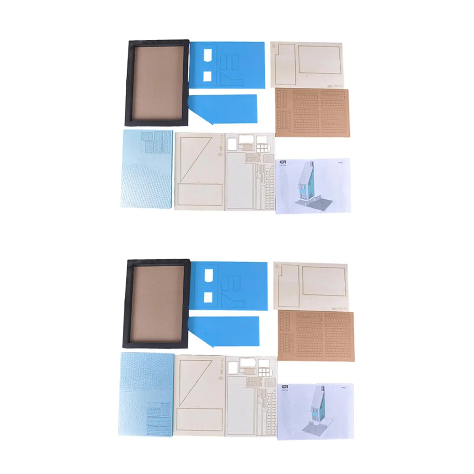 1/35 Bouwmodel Kit, Micro Landschap, DIY, Ornament Hout Schuim Onvoltooide Zandtafel Architectuur Model Landschap Layout