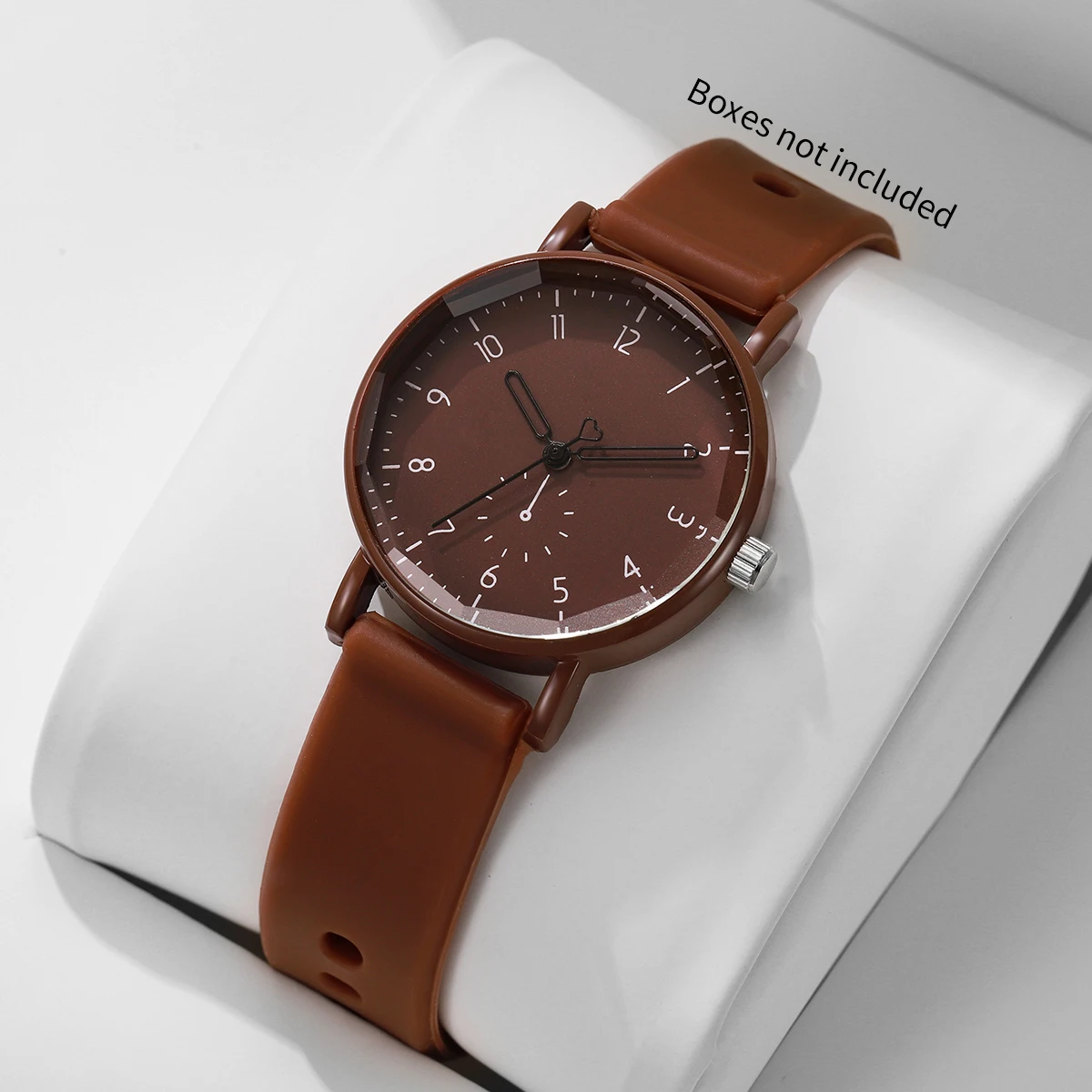 Fashion Silicone Band Women Quartz Watch Simple Arabic Dial Ladies Wristwatches Reloj Mujer Gift (Without Box)