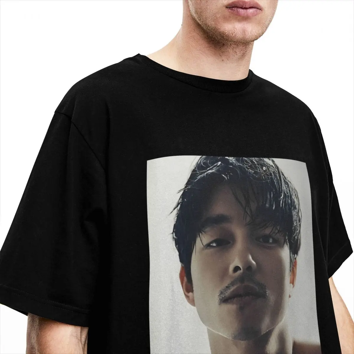 Gong Yoo T-Shirt Summer Aesthetic T-Shirts Cotton Novelty Tee Shirt For Man Short Sleeve Pattern Top Tees