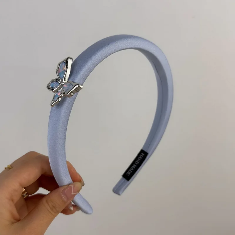 كوريا الأزرق عقال للنساء لؤلؤة العصابات الشعر الفتيات حجر الراين الشعر الأطواق الحلويات القوس العصابات الشعر ماكياج هوب إكسسوارات الشعر