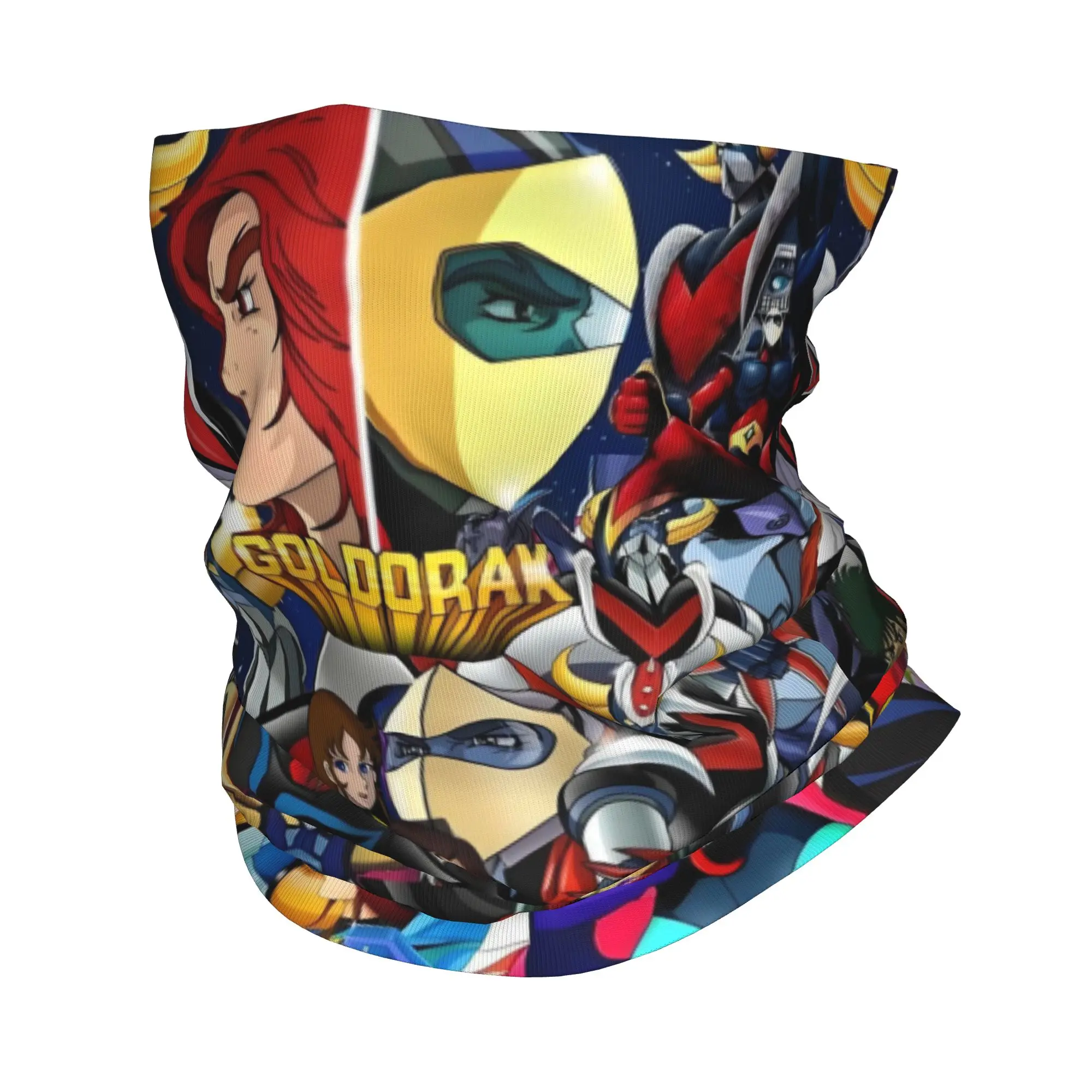 Goldorak Grendizer Goldrake UFO Robot Bandana Neck Gaiter UV Protection Face Scarf Cover Mechanical Warrior Headband Tube