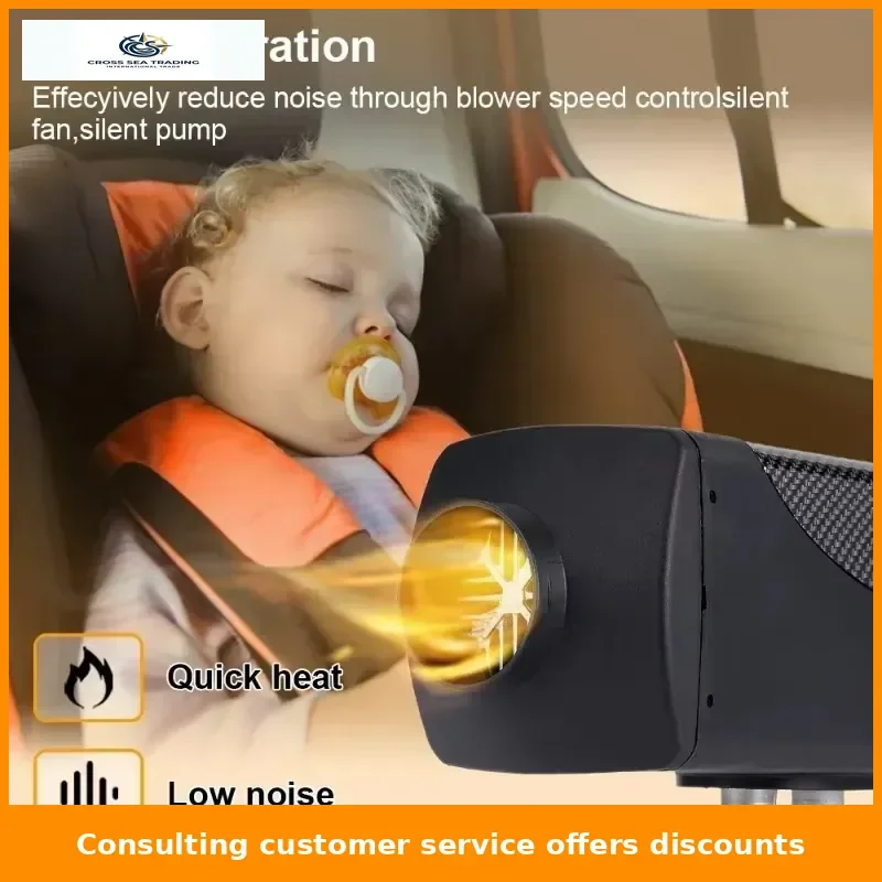 12V24V 5KW Car Heater Fuel-operated Low Noise Dry Parking Remote Webasto Seat Heating Without Turning on The Engine