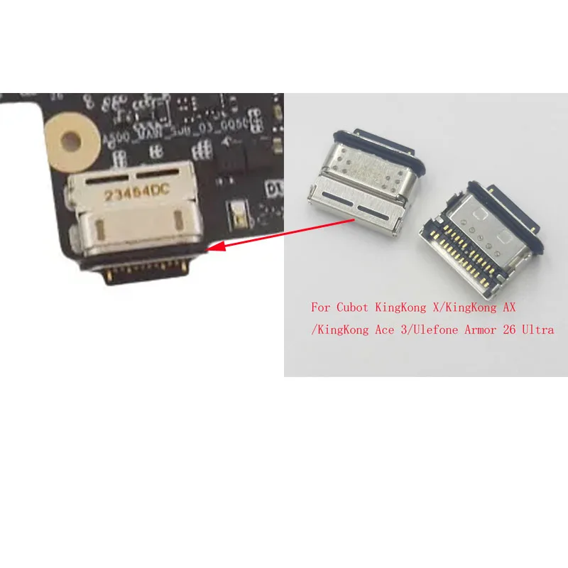 2-20Pcs USB Plug Type C Charger Connector Charging Dock Port For Cubot KingKong Ace 3 AX X Ace3 Ulefone Armor 26 Ultra Armor26