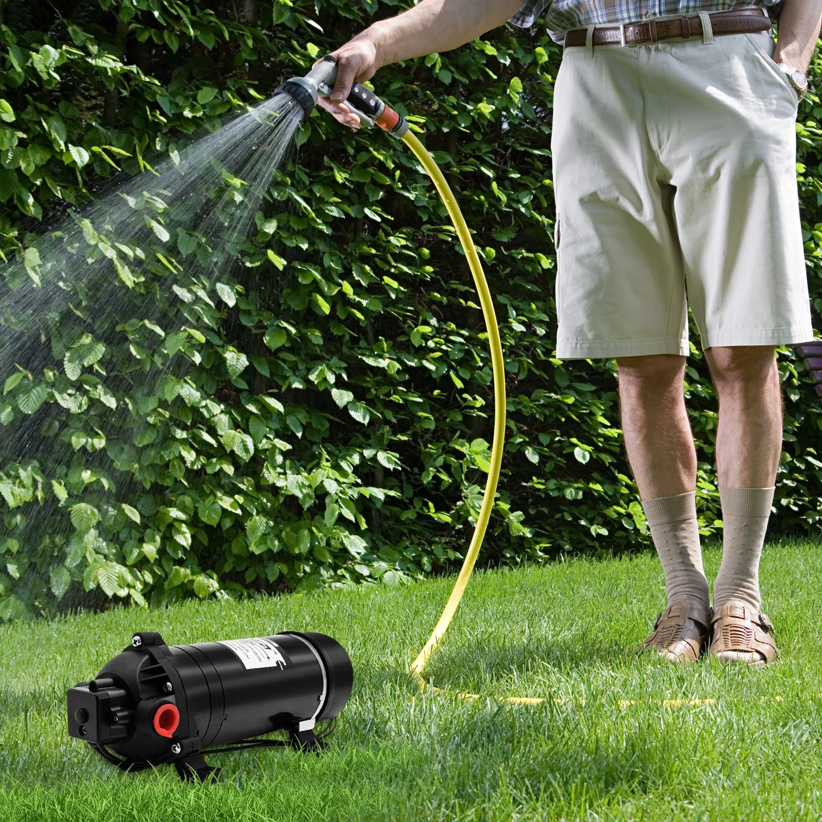 120W 160PSI Elektrische Wasserförderpumpe 1,4 GPM Selbstansaugende Membranpumpe für Hochdruckreiniger, Wohnmobile und landwirtschaftliche Sprühgeräte – Detail 24