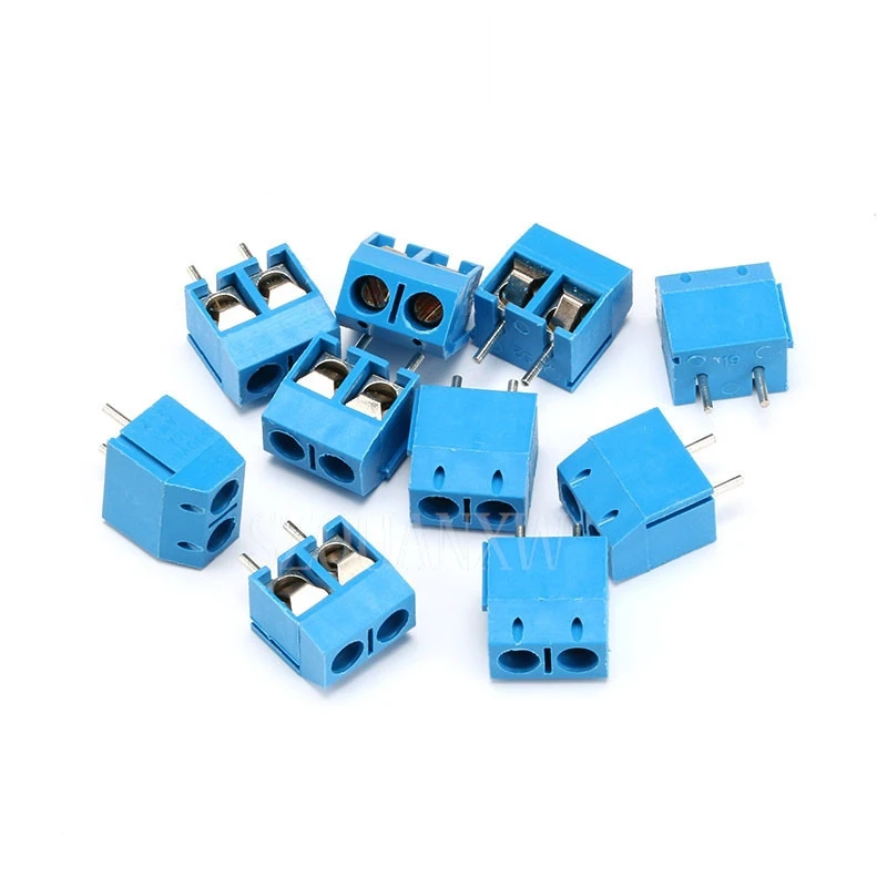 20pcs/lot KF301-5.0-2P KF301-3P Pitch 5.0mm KF301-2P Straight Pin PCB 2 Pin 3 Pin Screw Terminal Block Connector KF301-5.0-3P