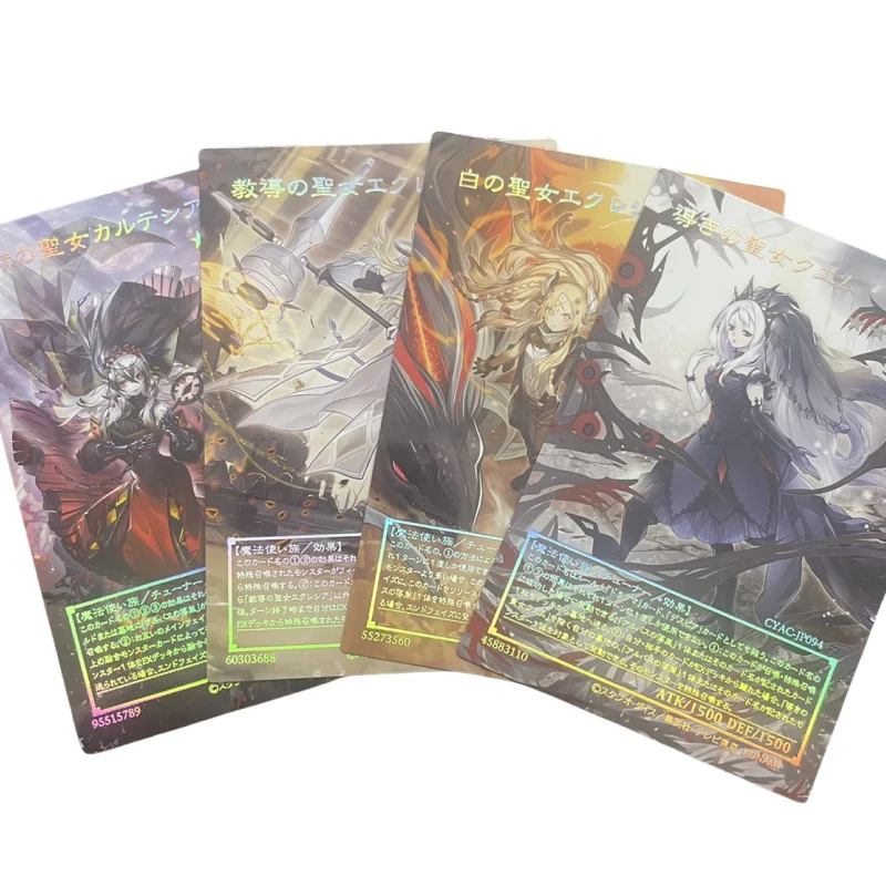 Yu Gi Oh Cards ACG Dogmatika Incredible Ecclesia Guiding Quem Blazing Cartesia Anime Game Collection Full Picture Cards DIY Toy