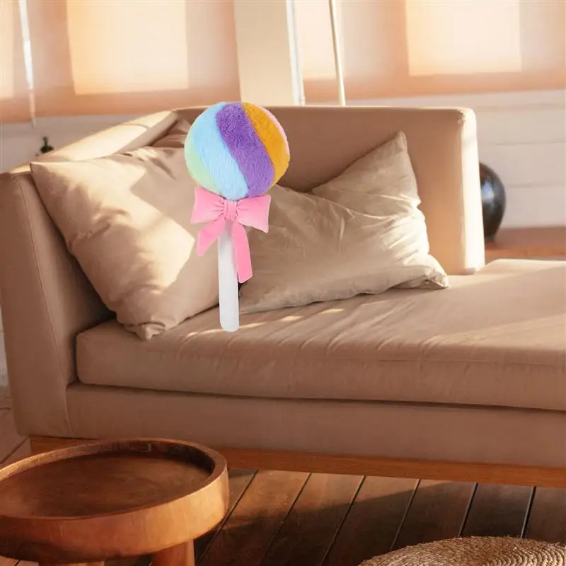 New Creative Candy Soft Stuffed Cartoon Lollipop Plush Toy Colorful Sweet Girls Bedroom Sofa Pillow Cushion Birthday Gift