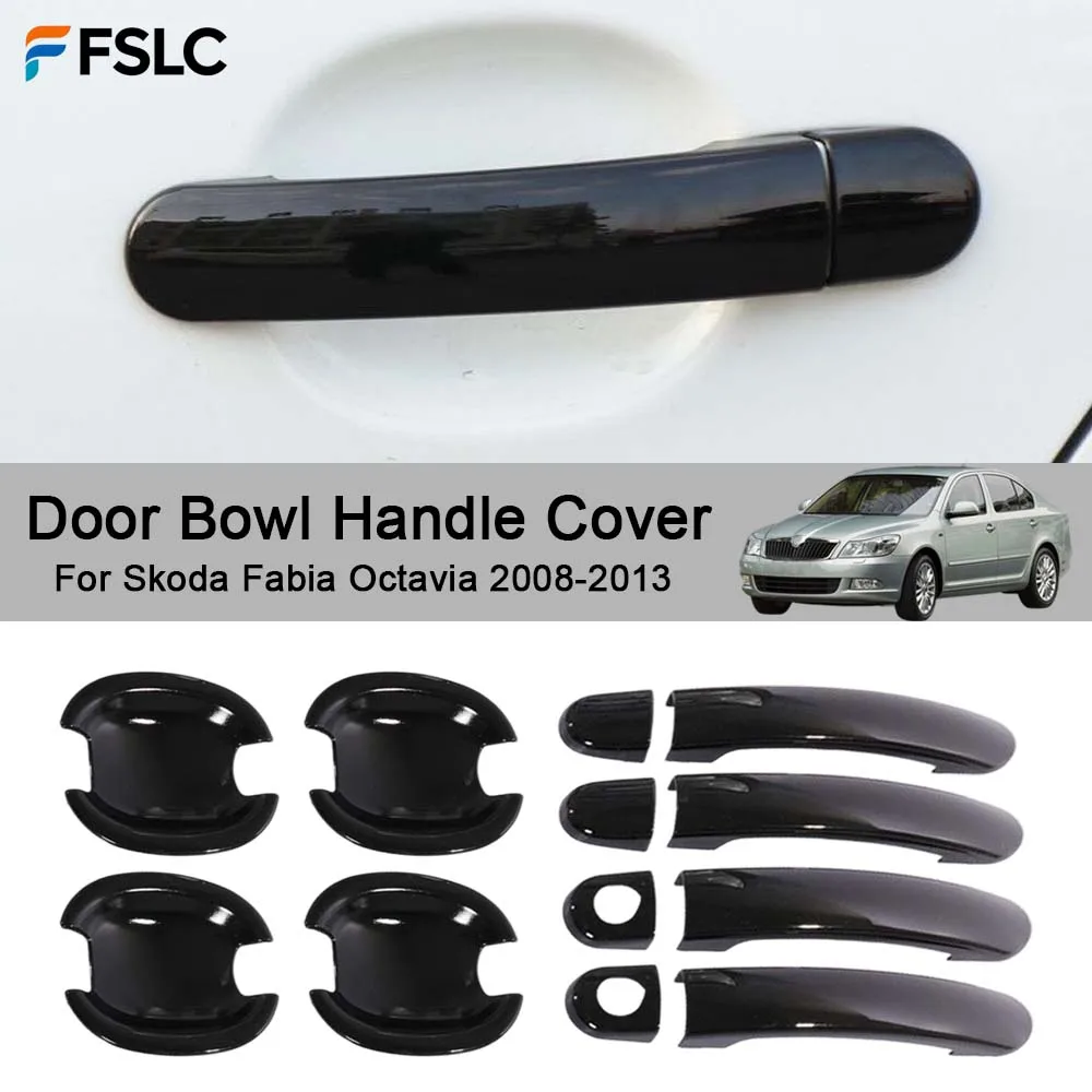 

Cars Accessories Door Bowl Handle Cover For Skoda Fabia Octavia 2008-2013 Car Styling Decoration Upgrade Modify A Car