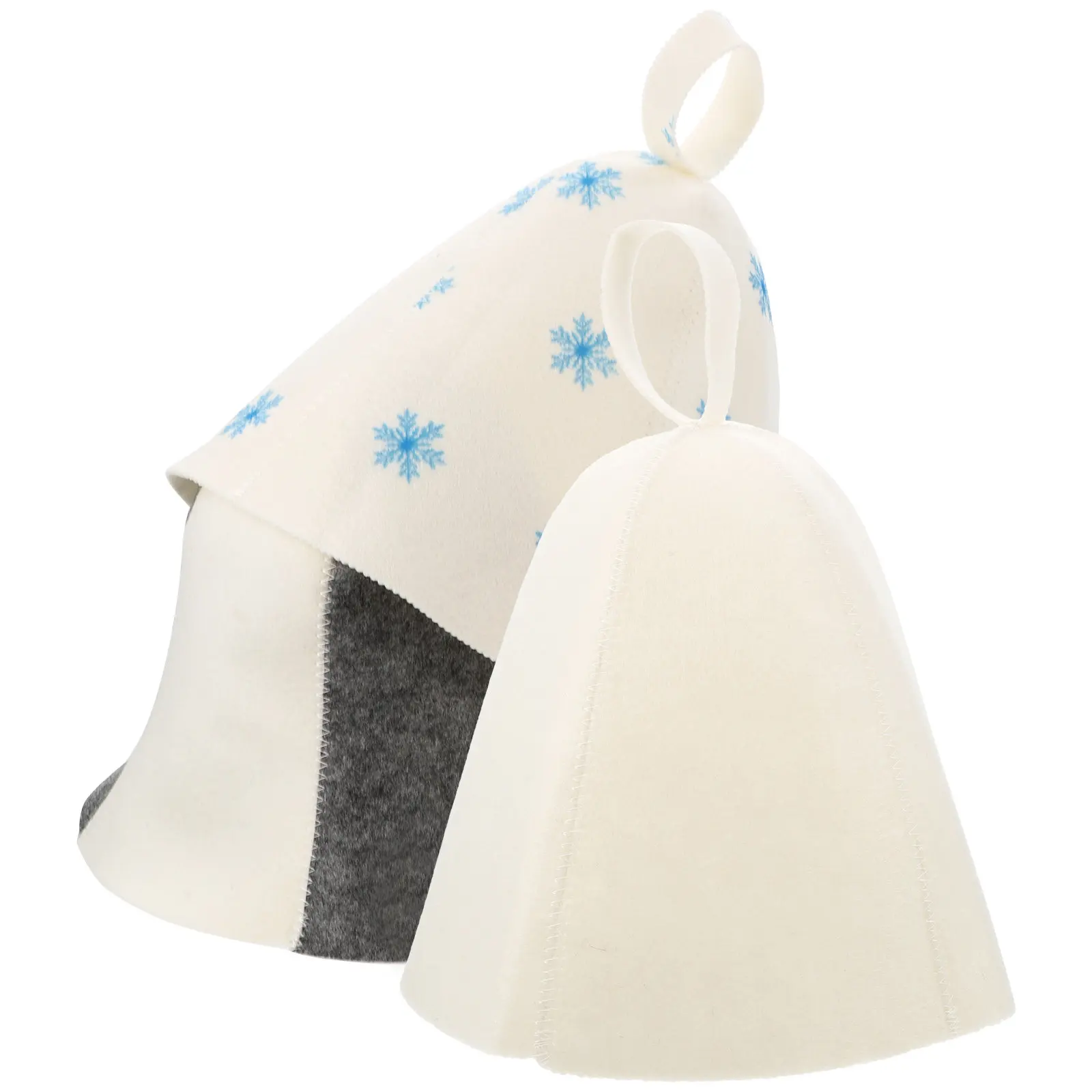 

3Pcs Thick Felt Sauna Hats Breathable Bath Hats for Sauna Absorbent Comfortable Felt Bathing Caps for Men Women