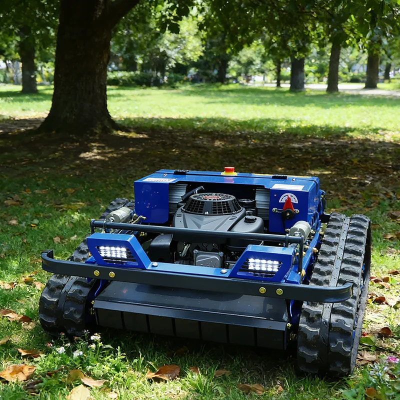 

Индивидуальный самоосасывающийся робот с дистанционным управлением, вездеходный гусеничный дизайн, модель с нулевым поворотом для ферм и садов.