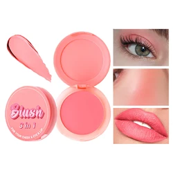 Matte Cheek Powder Blush Face Blusher Rosy Blusher High Pigmented Pink Coral Rouged Facial Blush Highlighter Shimmer Blush