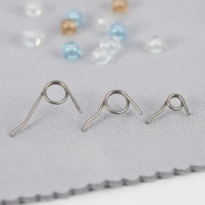 Stainless Steel Jewelry Lobster Clasps Torsion Spring Wire Dia 0.3mm Jewelry Mini Lobster Clasps Spring Small Torsion Spring