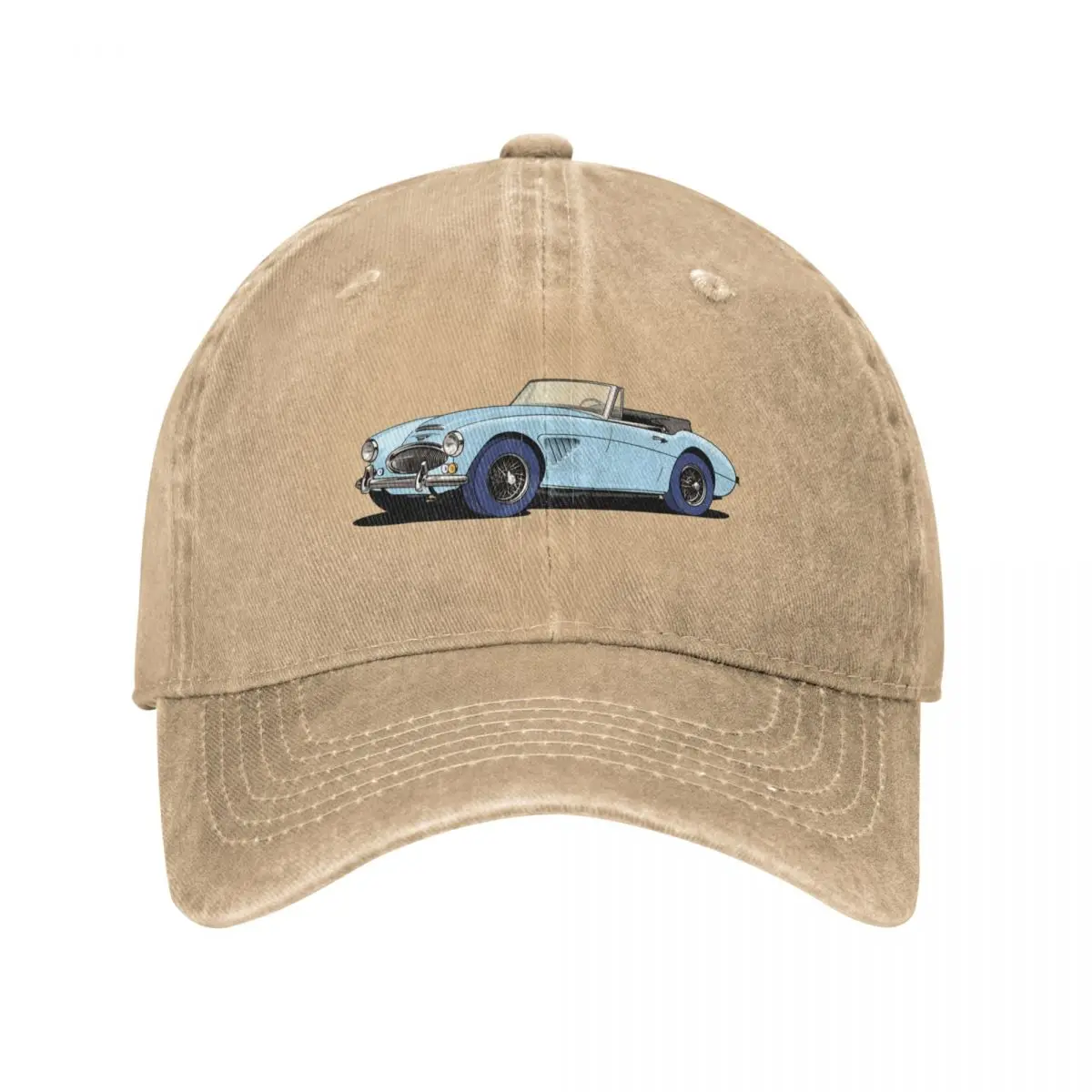 Austin-Healey 3000 British sports car in light blue Baseball Cap Anime Hat Rave Anime Sunhat Trucker Hats For Men Women's