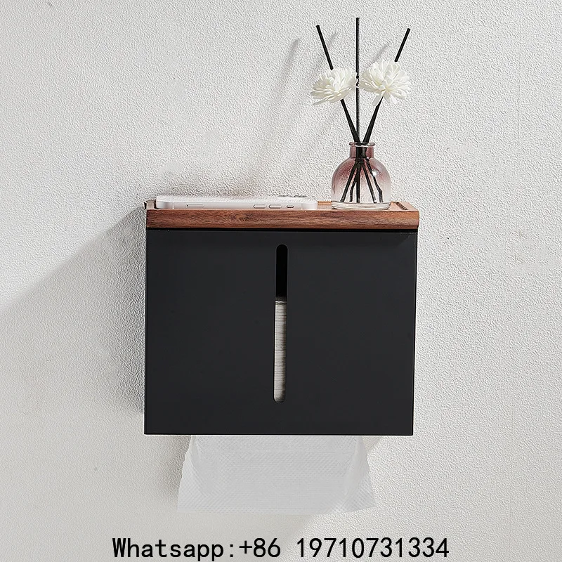 Toilet tissue holder wall mounted perforated paper box toilet kitchen bathroom hotel storage box accessories for bathroom