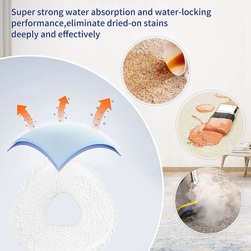 4 Stück Mopptuch Ersatz zubehör Staubsauger Mopptuch für Narwal J3 Roboter Ersatz Ersatz