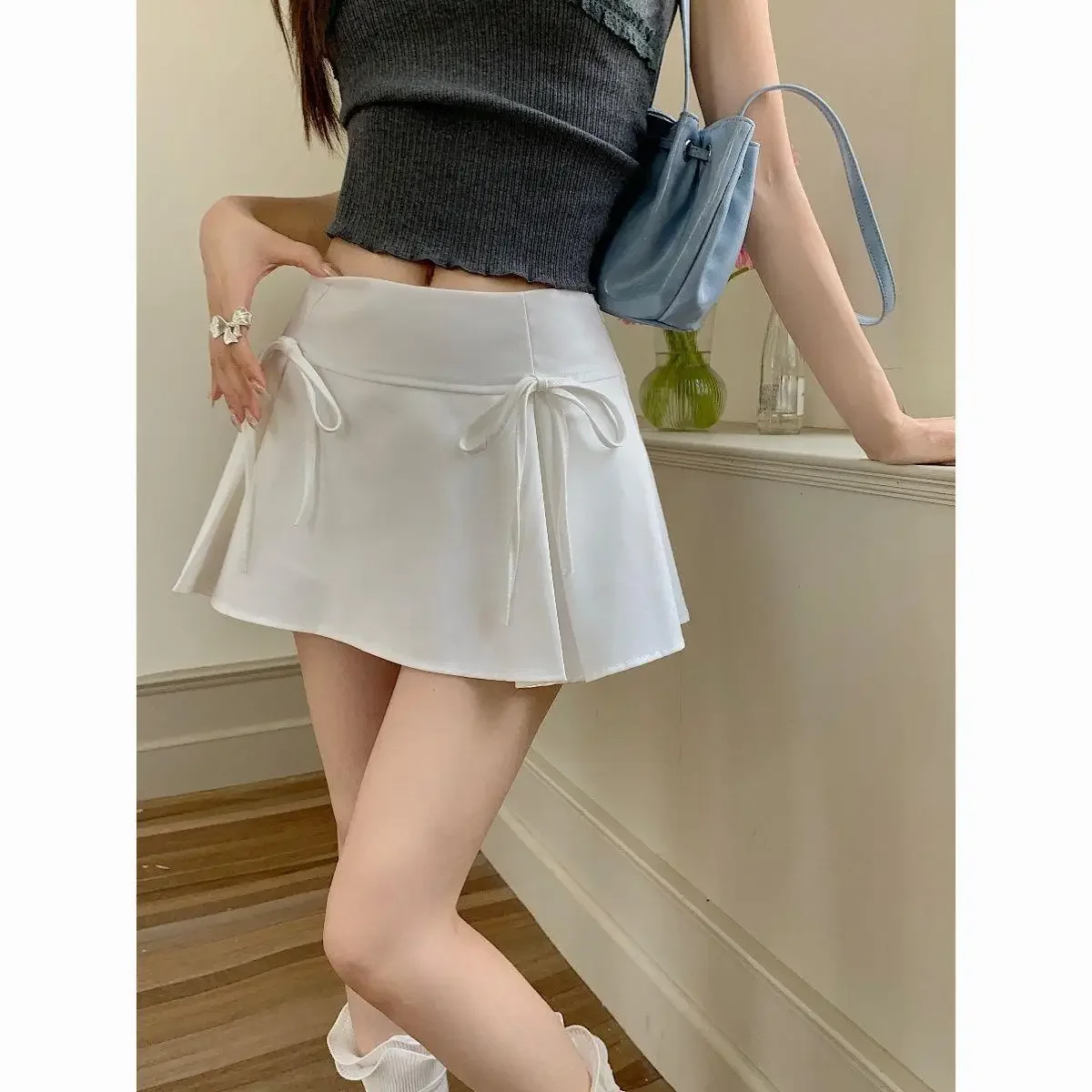 Sensible Design Women's Mini Dress High-Waisted Slimming A- Line Skirt Anti-Exposure Summer New Arrival