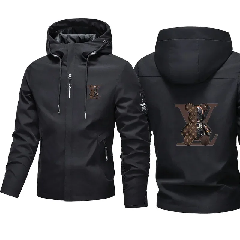 Men's spring-autumn motorcycle jacket - casual, fashionable, comfortable, windproof, outdoor fitness and sports coat