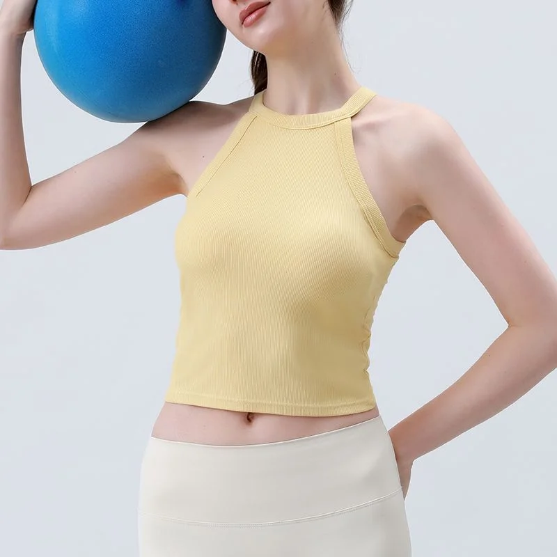 Underwire Bra Padded - Женский спортивный топ-халтер с встроенным бюстгальтером,