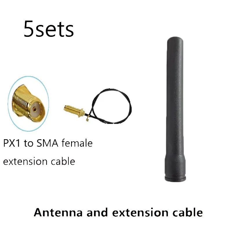 5 Stück 2,4-GHz-WLAN-Antenne, 3 dBi Verstärkung, SMA-Stecker PX1 auf SMA-Buchse, Kabel für Router, Netzwerkkarte, Drohne, IP-Kamera, IEEE WLAN. – Detail 6