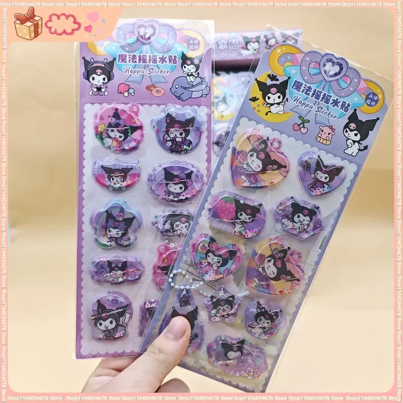

Новые 3D-наклейки Kuromi с эффектом водной дрожки для декора чехлов для телефонов, рукоделия, подвесных украшений и праздничного декора