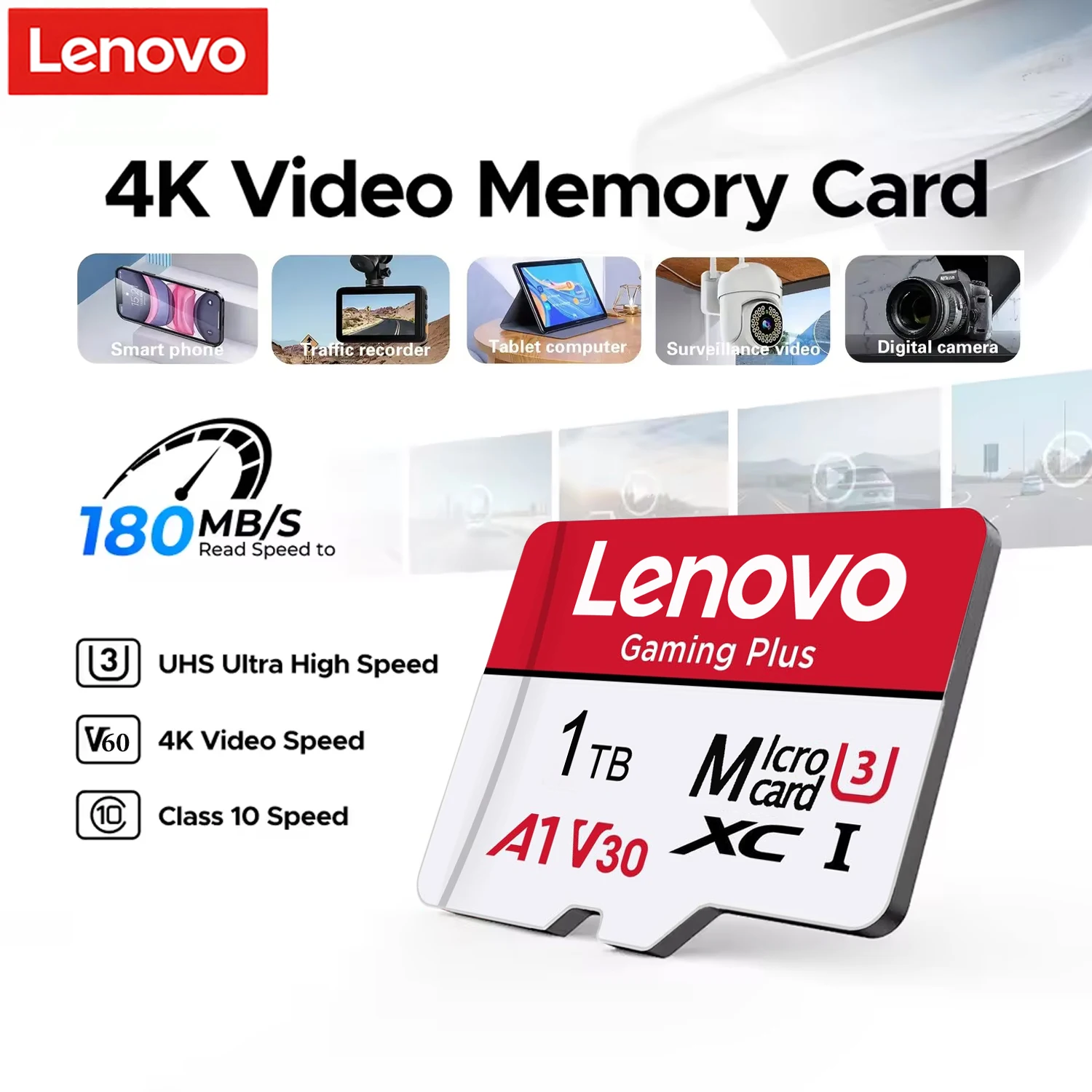 Lenovo 1TB Memory Card High Speed Mass Capacity Full HD Vide