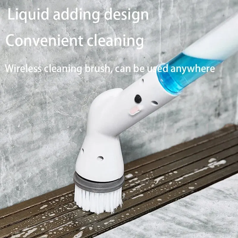 Multifunctional Electric Cleaning Brush USB Charging Bathroom Wash Brush Kitchen Cleaning Tool Household Cleaning Brush