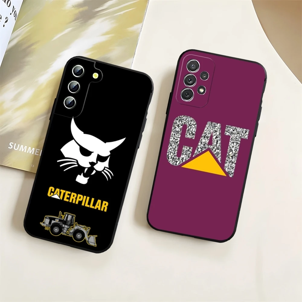 C-CaterpillarES Dozer Logo Phone Case for Samsung Galaxy S23 S24 S20 S21 S22 Ultra Fe Plus M54 A34 A54 A24 A52 A53 Coque