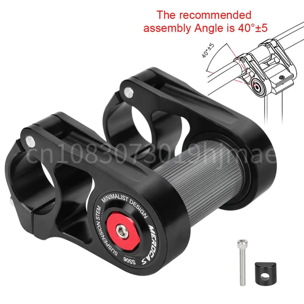 

Folding Bicycle Double Stem Aluminum Alloy Bike Handlebar Stem Shock Absorbing Cycling Double Stem Folding Bike Accessories