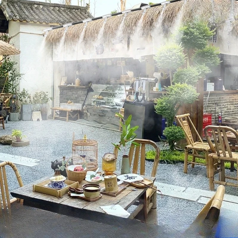High pressure cold fog summer regular cooling atomization atmosphere humidification dust removal spray landscaping system