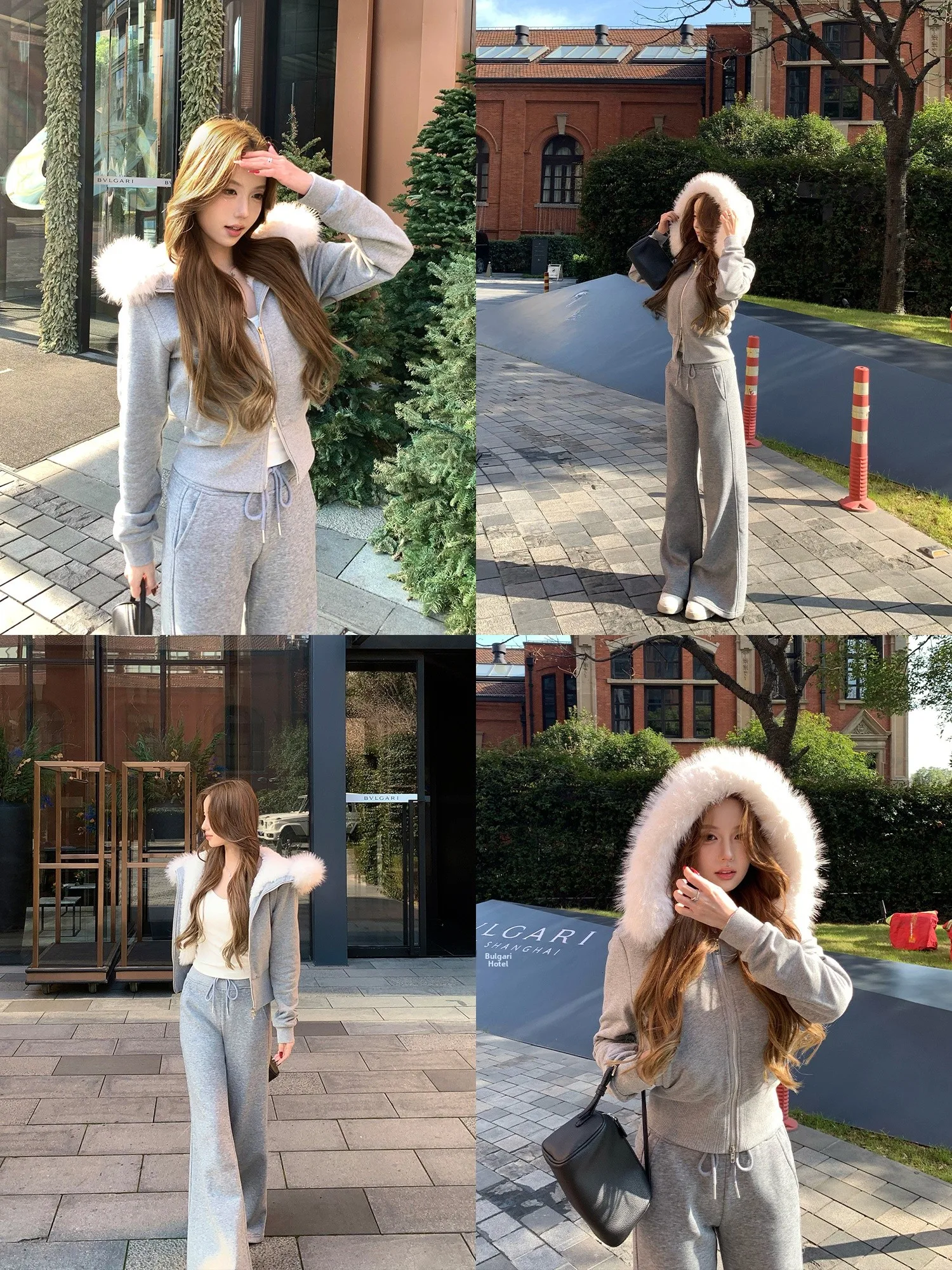 

Утепленная зимняя куртка-худи Pusumede с флисовой подкладкой и удобные повседневные брюки из хлопка с длинными рукавами на молнии для женщин