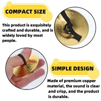 Miwayer 4PCS Mini Copper Finger Cymbals Belly Dance Hand Cymbals Musical Instrument ,Dancing & Performances Instrument 4
