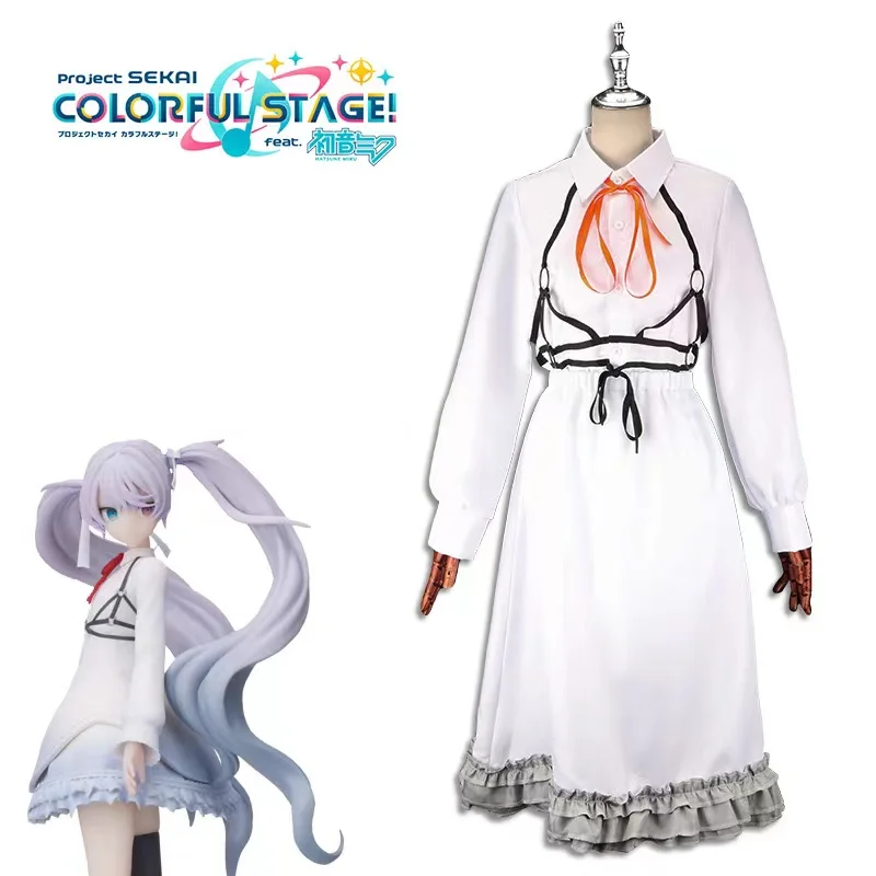 

Cosplay costume MIKU World Plan cosplay virtual singer unmanned world white onion