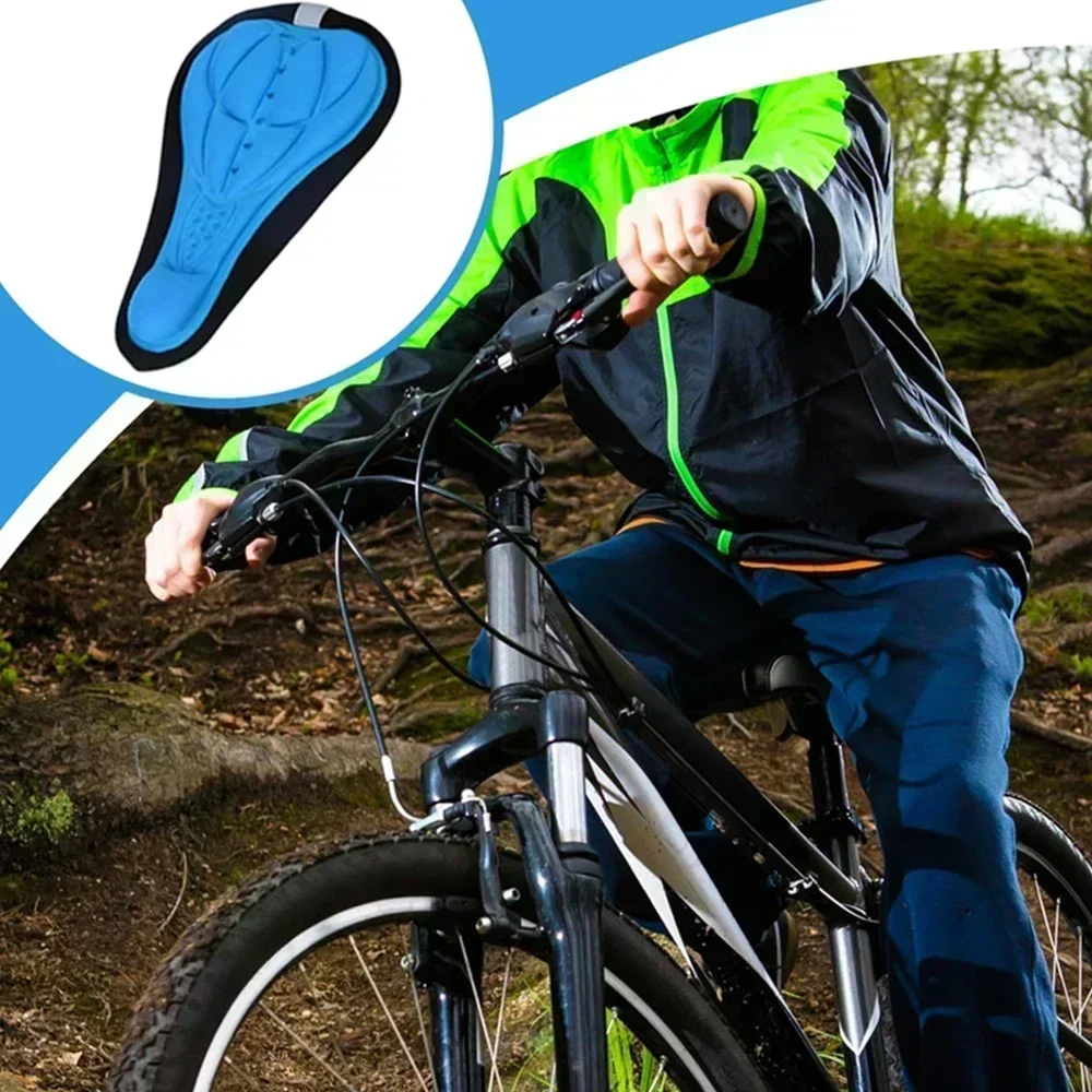 1PCS Gel Padded Bike Seat Cover Extra Soft Comfy for Men Women Comfort,with Stationary, Exercise,Mountain Bikes, Road & Electric