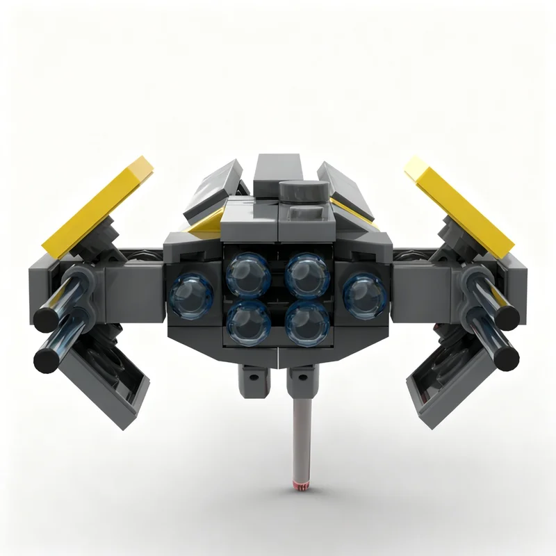 116pcs MOC Helldivers 2 Super Destroyer Mini Scale Space Model Building Blocks Construction Christmas Gift Toy Idea Education