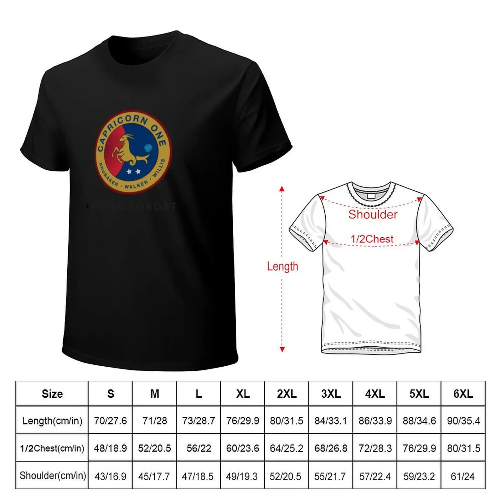 Capricorn One Logo T-Shirt t shirts for man cotton soft T-Shirt