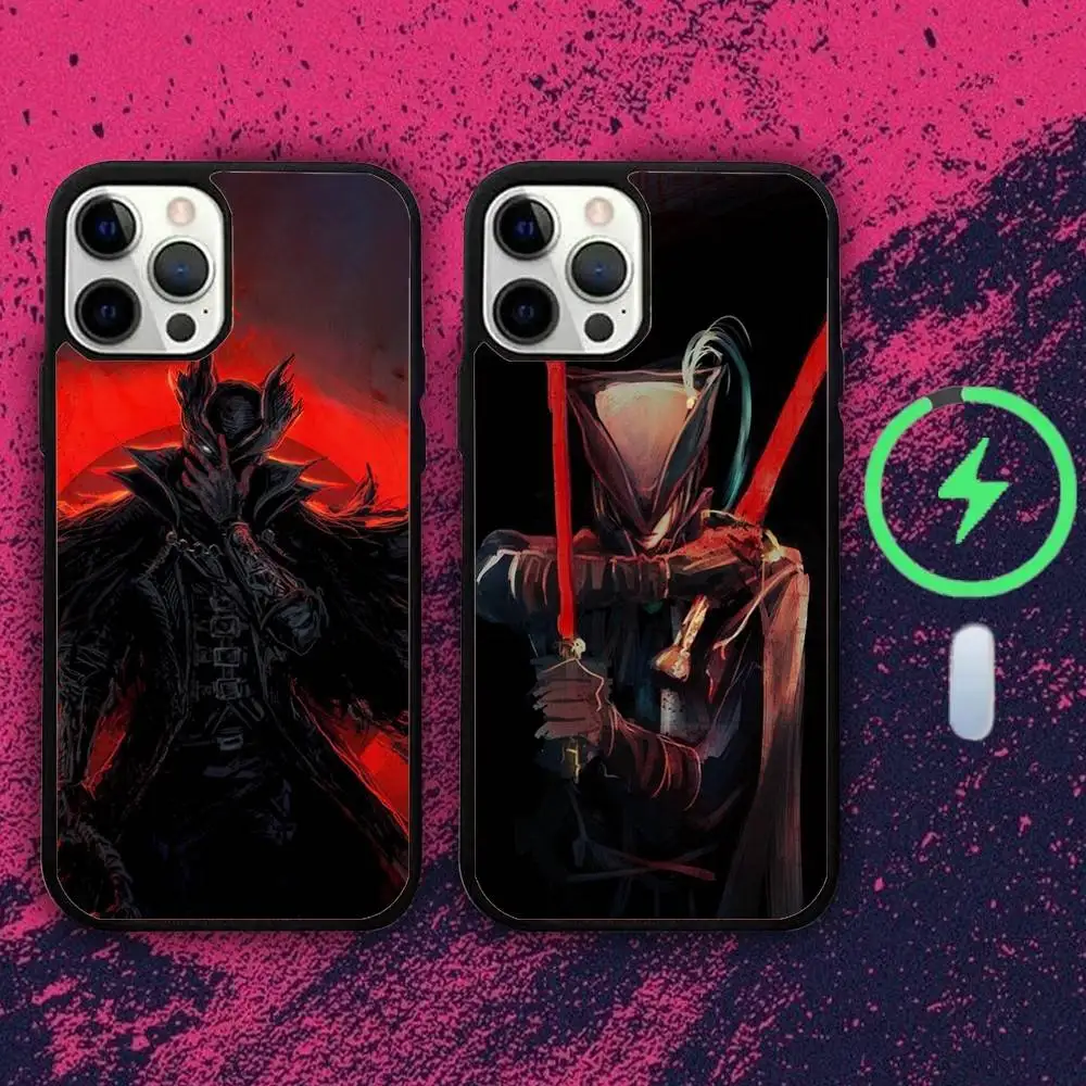 

S-Soul Game B-Bloodborne Phone Case For iPhone 16e,16,15,14,13,12,11,Plus,Pro,Max,Mini Magsafe Magnetic Wireless Charging