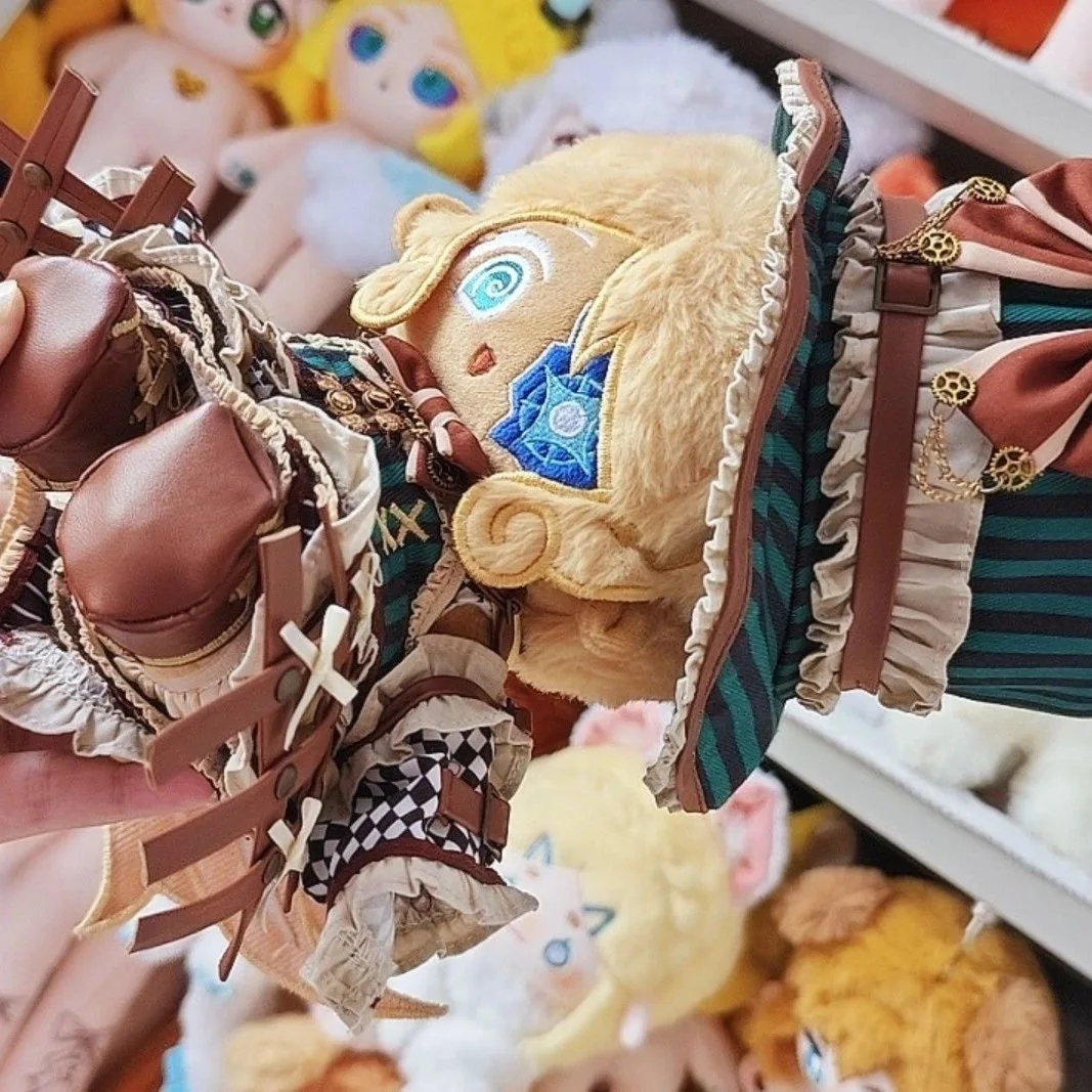 20cm Timekeeper Cookie Plushie Dolls Anime Timekeeper Cookie Cosplay Dress Up Stuffed Plush Doll Toys Birthday Xmas Gifts