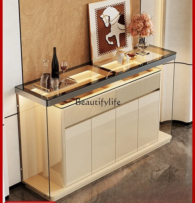 

FG40*Light luxury high sense 2025 new solid wood living room minimalist wall locker