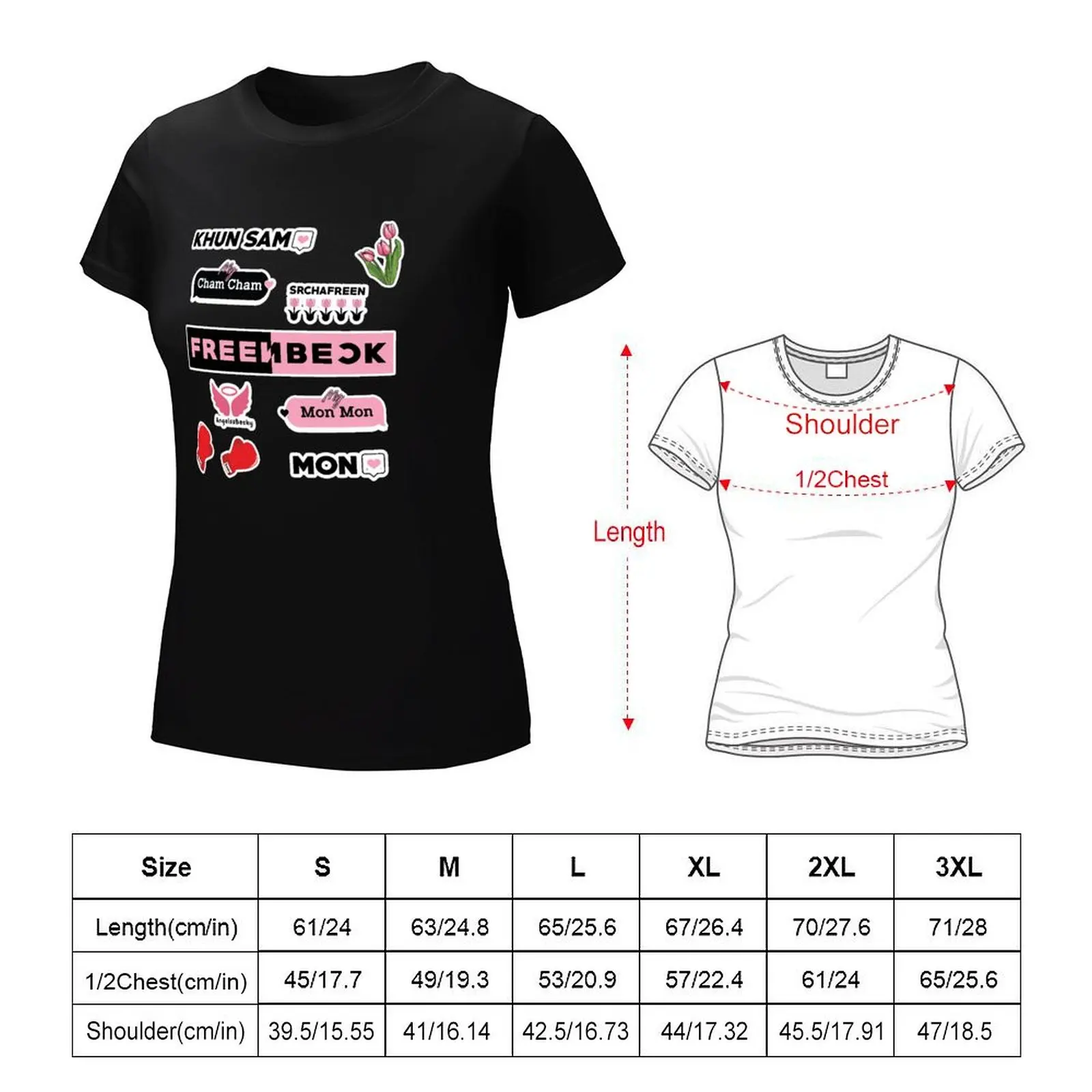 FreenBeck Stick together - Freen Becky Gap the Series T-Shirt sweat plain t shirts for Womens