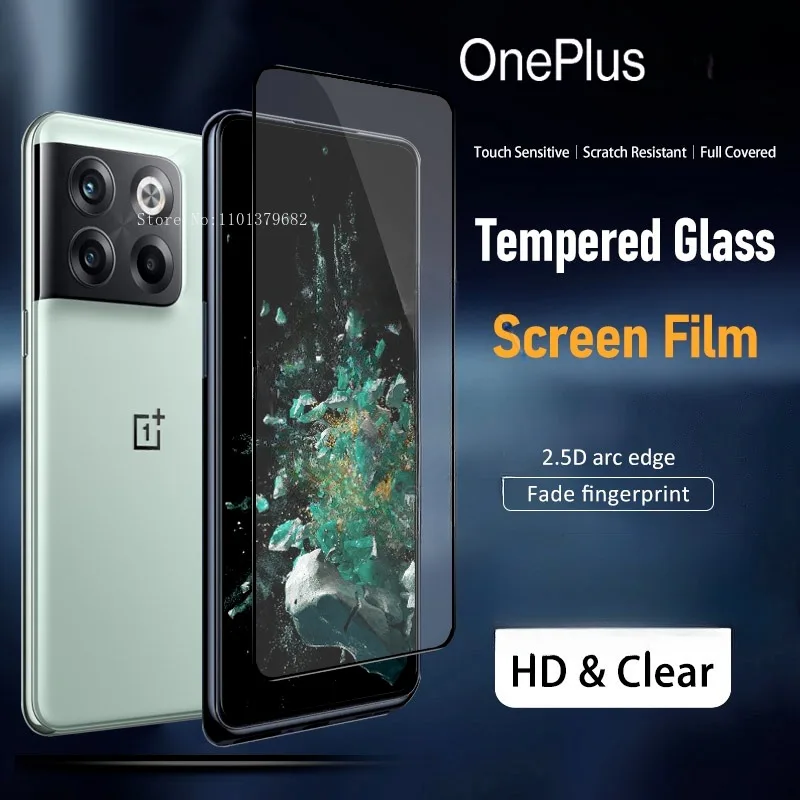 3 Pcs Tempered Glass For OnePlus 12R 12 11 10 9 8 7 Pro Nord CE 3 2 Lite N300 N200 N30 N20 Curved Full Cover Screen Protector