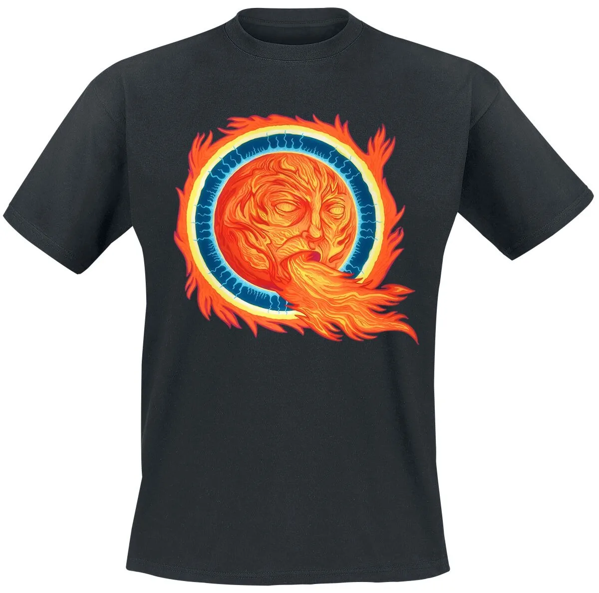 T-shirt unisexe en coton 100% avec impression de groupe de métal progressif, Mastodon Crack The Skye Sun God
