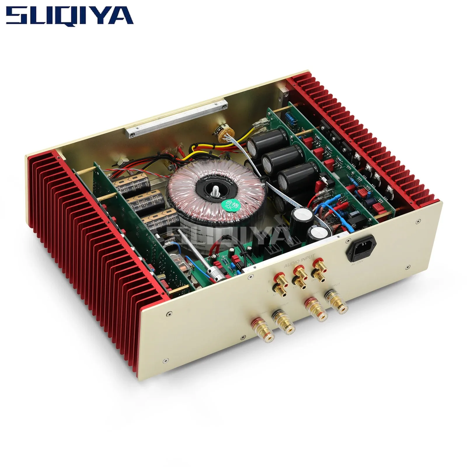 SUQIYA-240w*2 1:1 Copy DarTZeel 108 Line Power Amplifier MBL PreAmplifier OPA604 High Power Combined HIFI Audio Amplifier