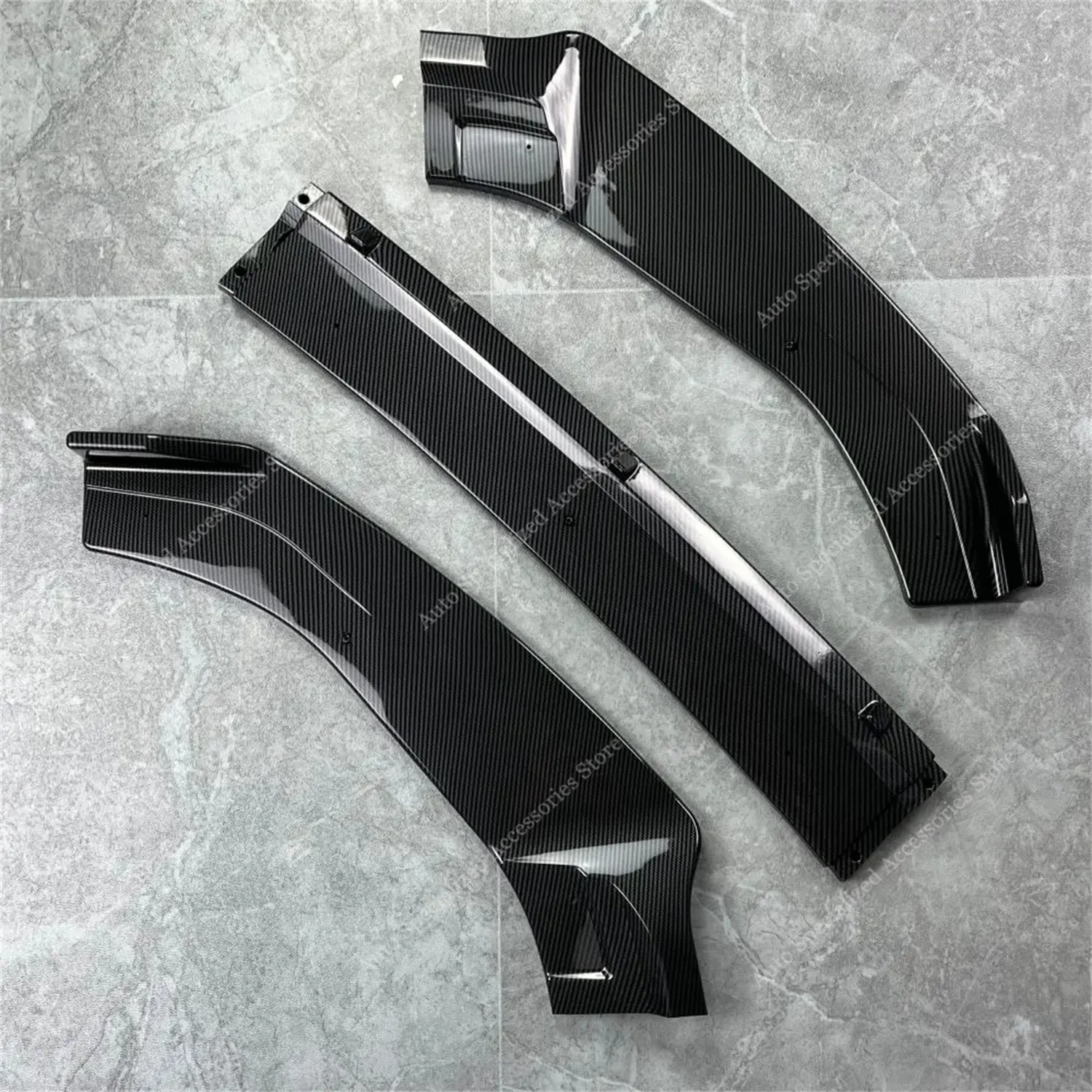 Front Bumper Lip Spoiler Splitter Diffuser Retrofit For Ford Fiesta MK8 ST ST-line 2017-2021 Pre-Lci Styling Bodykits Tuning view 5