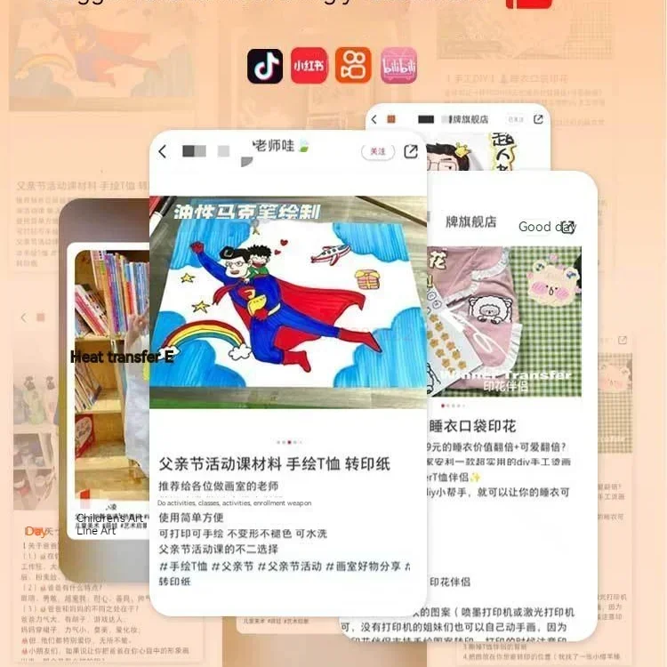 Papel de transferência termoadesivo A4: 10 folhas para camisetas e roupas