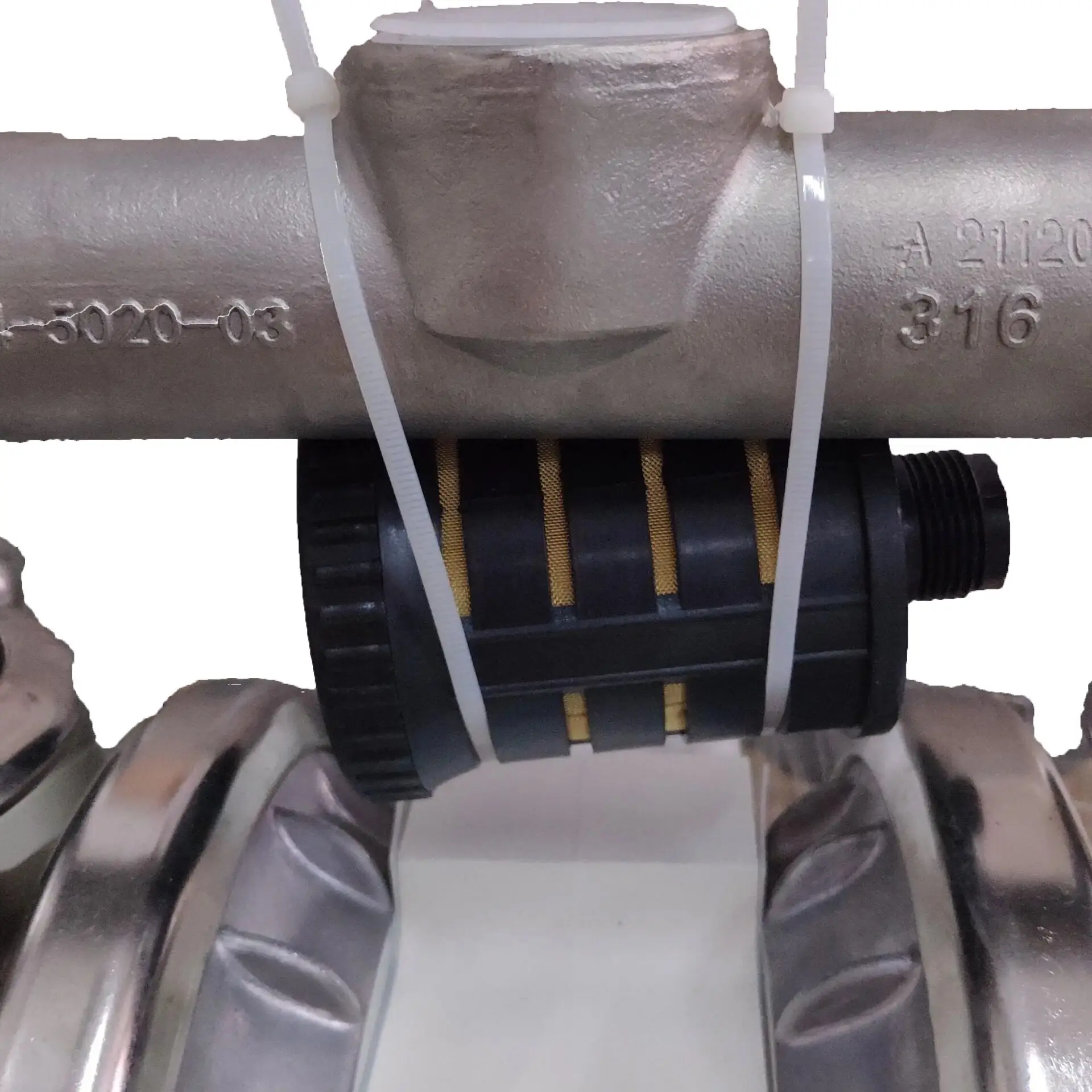 مضخة غشائية هوائية مزدوجة ستانلس ستيل 1.5 بوصة P4/SSAPP/TNU/TF/STF/0014 تعمل بالهواء