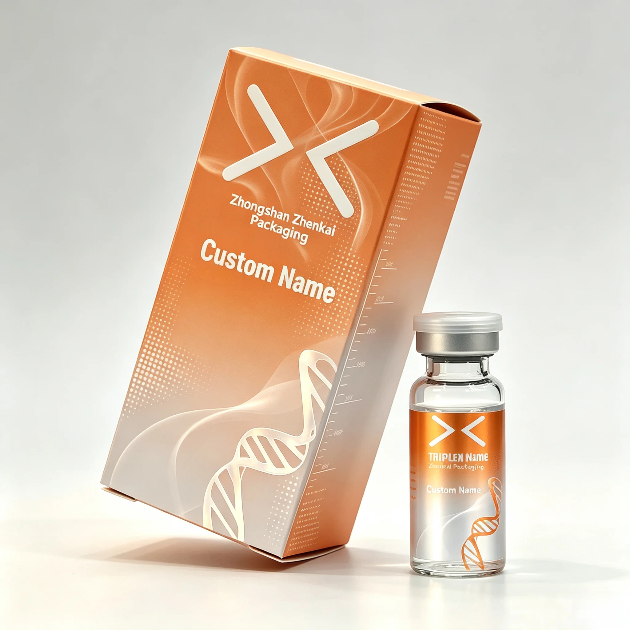 Custom Precision Printed Peptide Vial Self Adhesive Labels,Waterproof & High Temp Resistant Stickers for Injectable Supplement