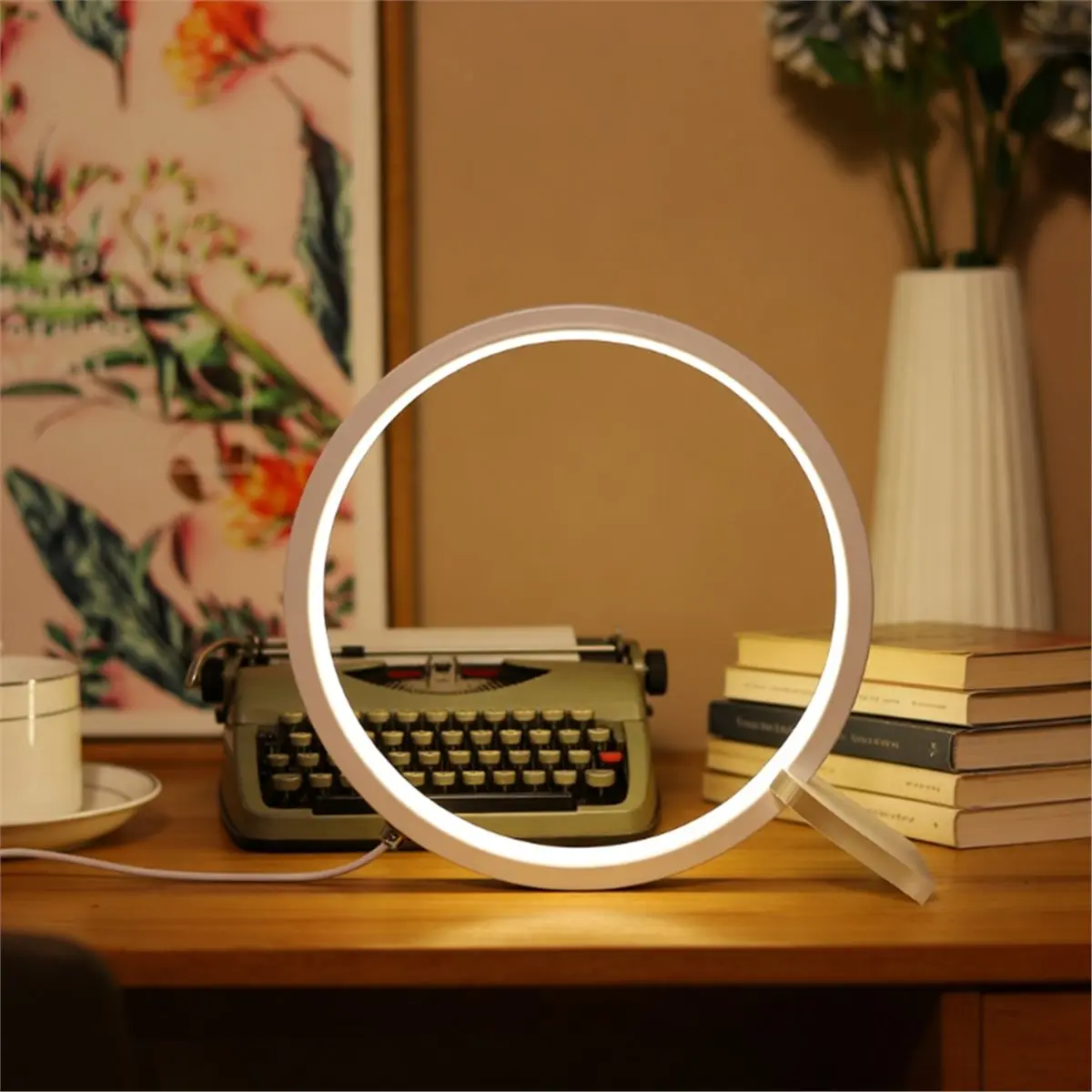 update. 3 Color Temperature LED Desk Lamp USB Powered Dimmable Night Light for Bedroom Black