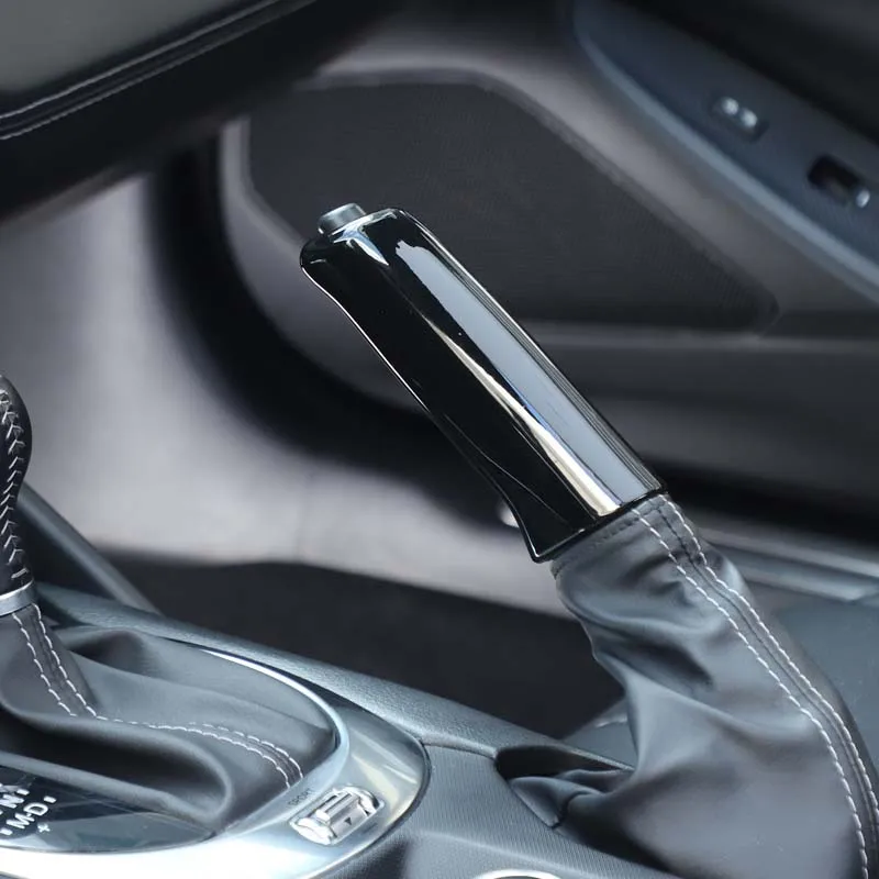 لمازدا MX-5 2016-2025 لشركة فيات 124 عباس 124 ABS ألياف الكربون الأسود سيارة فرملة اليد رافعة الديكور غطاء الملحقات الداخلية #5