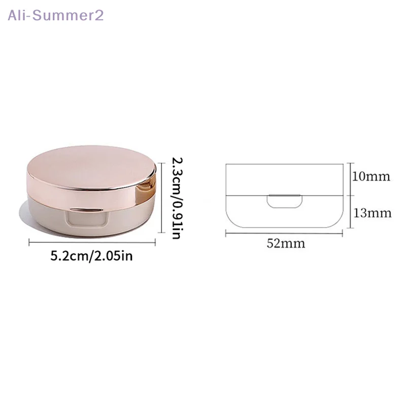 6 جرام وسادة هوائية فارغة علبة منتفخة محمولة لمستحضرات التجميل مع مرآة إسفنجية لبودرة كريم أساس BB #6