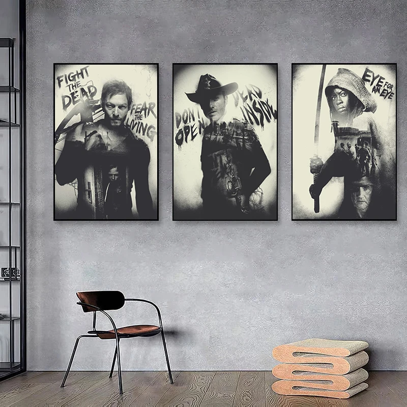 Classic Movie TV The Walking Dead Poster For Living Home Decoration Room Canvas Painting Wall Art Decor Mural Posters
